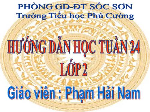 HƯỚNG DẪN HỌC LỚP 2 TUIAANF 24