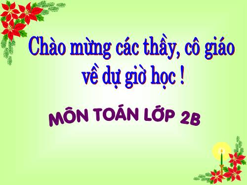 Các Bài giảng khác thuộc Chương trình Toán 2