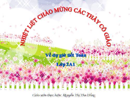 Các Bài giảng khác thuộc Chương trình Toán 2