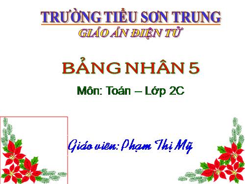 Bảng nhân 5