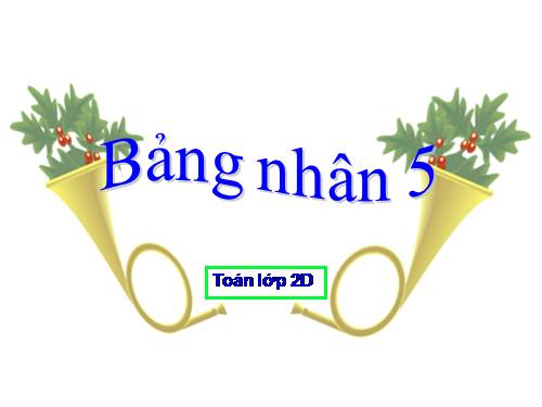 Bảng nhân 5