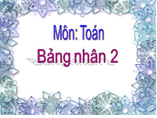 Bảng nhân 2