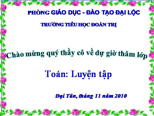 Các Bài giảng khác thuộc Chương trình Toán 2