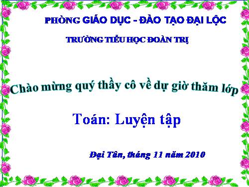 Các Bài giảng khác thuộc Chương trình Toán 2