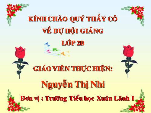 Các Bài giảng khác thuộc Chương trình Toán 2