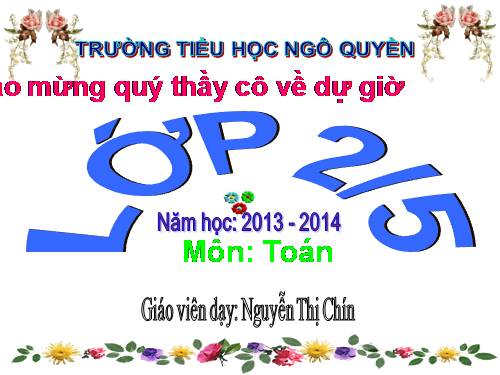 Ôn tập về giải toán