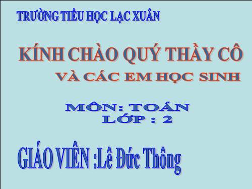 Ôn tập về phép cộng và phép trừ