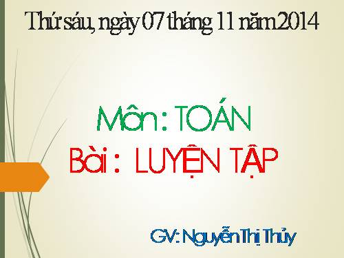 luyện tập tuần 11 tiết 2