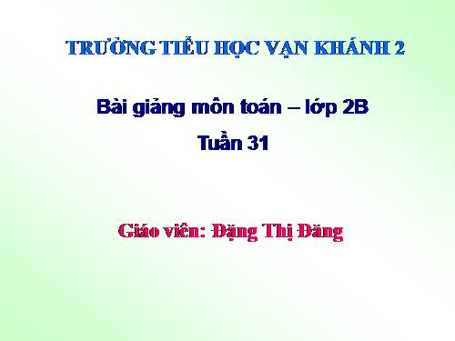 Phép trừ (không nhớ) trong phạm vi 1000