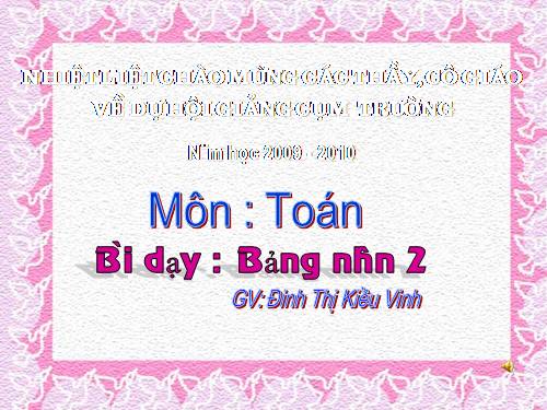 Bảng nhân 2