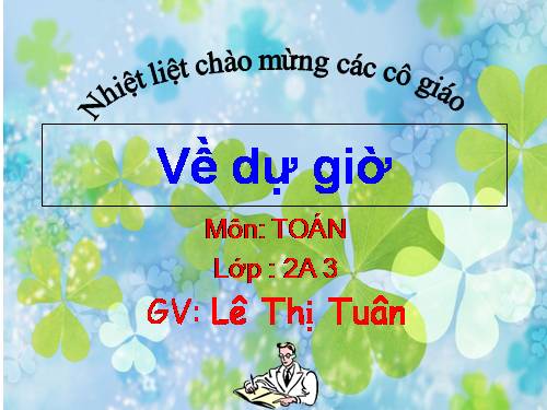 Các Bài giảng khác thuộc Chương trình Toán 2