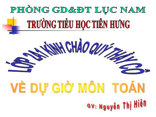 Bài toán về ít hơn