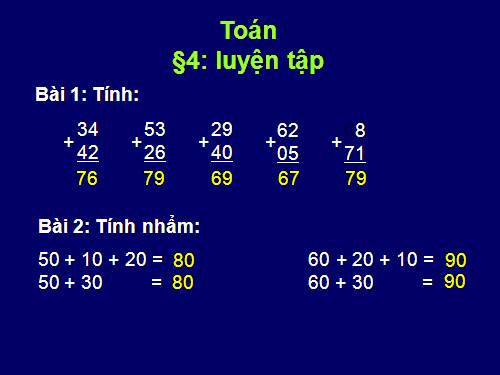 Toán 2 tiết 4