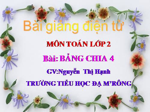 Bảng chia 2