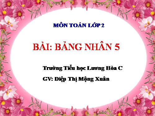 Bảng nhân 5