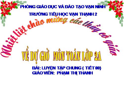 Các Bài giảng khác thuộc Chương trình Toán 2