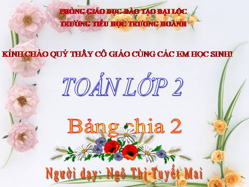 Bảng chia 2