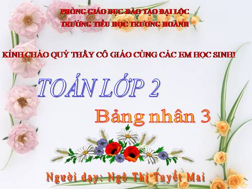 Bảng nhân 3