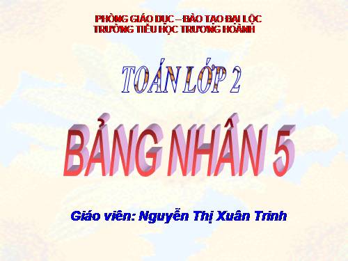 Bảng nhân 5