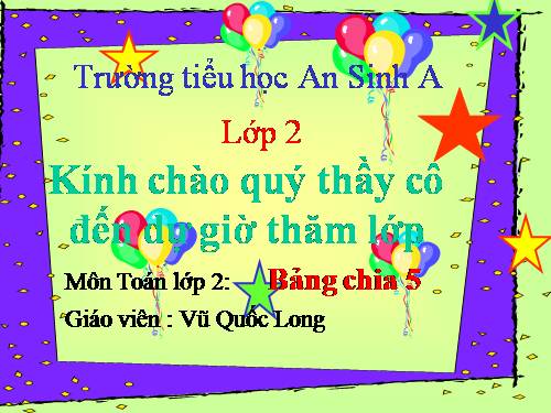 Bảng chia 5