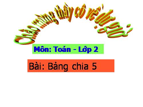 Bảng chia 5