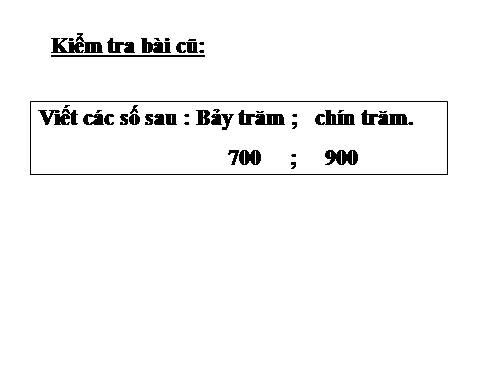 So sánh các số tròn trăm