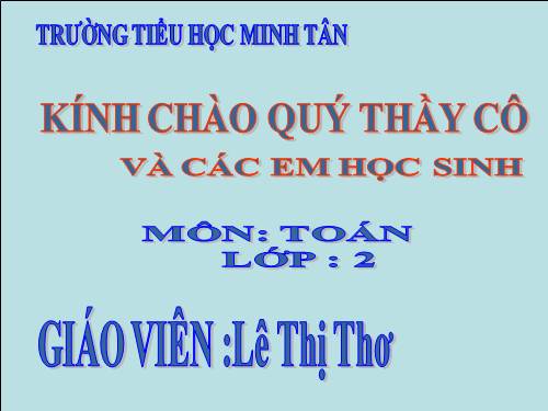 Ôn tập về phép cộng và phép trừ