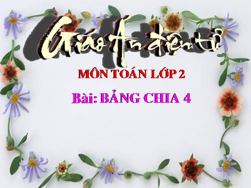 Bảng chia 4