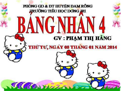 Bảng nhân 4