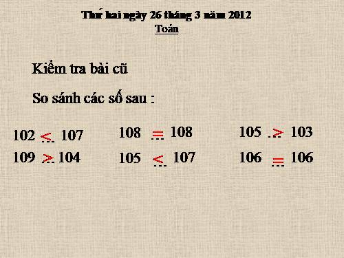 Các số từ 111 đến 200