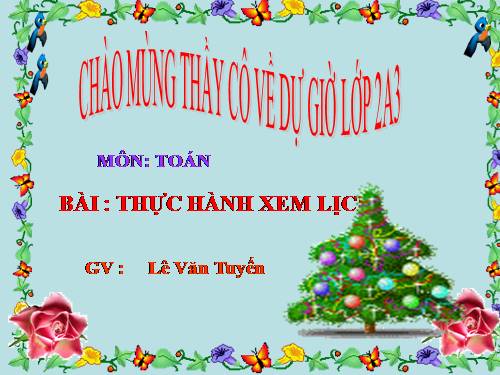 Thực hành xem lịch