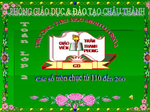 Các số tròn chục từ 110 đến 200