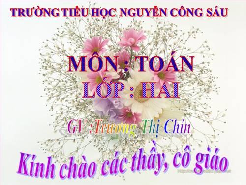 Các Bài giảng khác thuộc Chương trình Toán 2