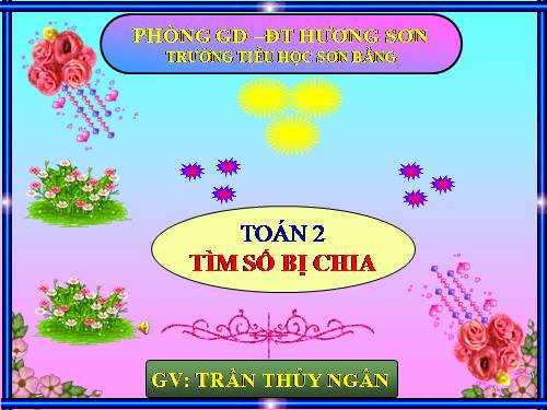 Tìm số bị chia