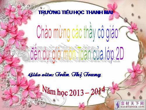 Các Bài giảng khác thuộc Chương trình Toán 2