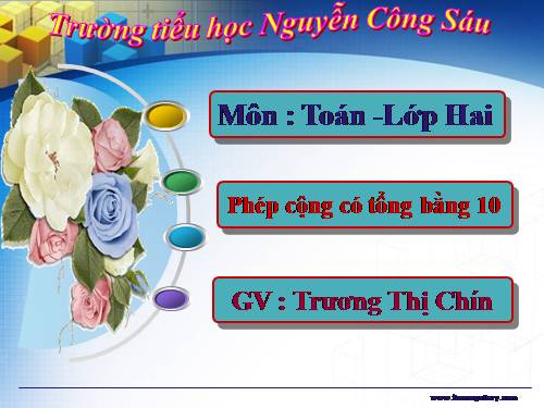 Phép cộng có tổng bằng 10