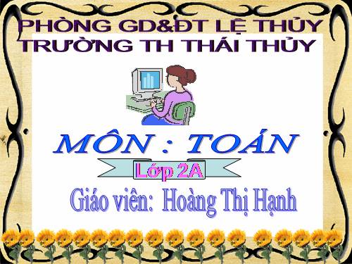 Các Bài giảng khác thuộc Chương trình Toán 2