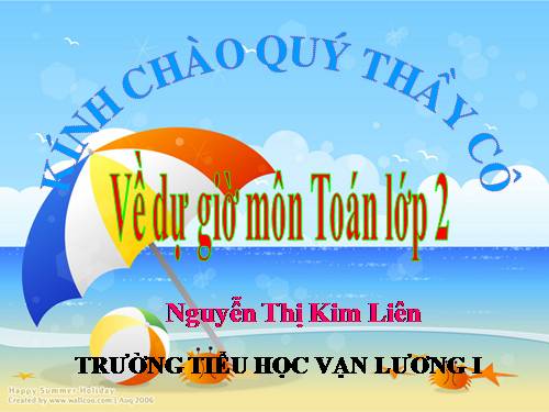 Các Bài giảng khác thuộc Chương trình Toán 2