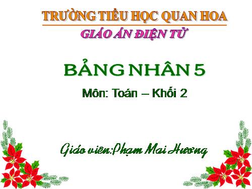 Bảng nhân 5