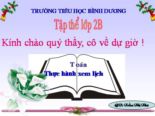 Thực hành xem lịch