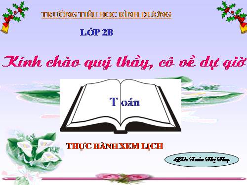 Thực hành xem lịch