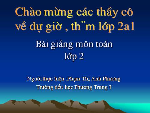 Ôn tập về phép cộng và phép trừ (tiếp theo)