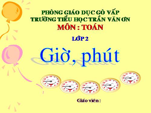 Giờ, phút