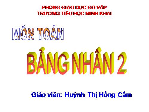 Bảng nhân 2