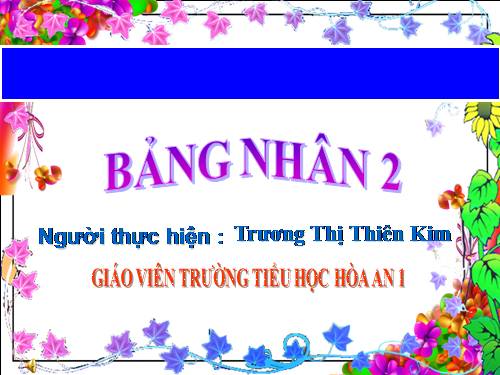 Bảng nhân 2