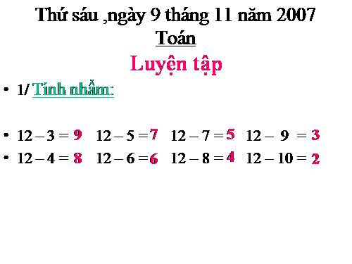 Các Bài giảng khác thuộc Chương trình Toán 2