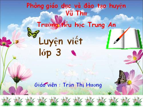 Bài luyện viết chữ H nghiêng tuần 11