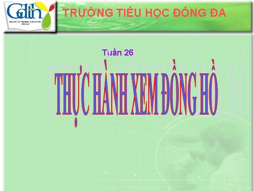 Thực hành xem đồng hồ