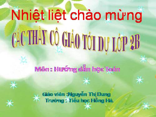 Các Bài giảng khác thuộc Chương trình Toán 2