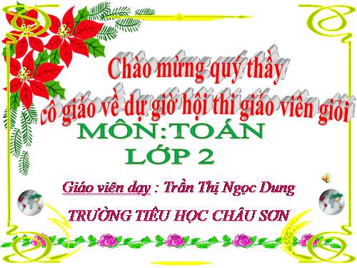 Các Bài giảng khác thuộc Chương trình Toán 2